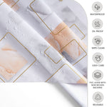 KP Home Marble Geo Lux Pattern PVC Tablecloth – 200x137cm & 137x137cm Wipe Clean Waterproof Oilcloth for Indoor & Outdoor Use