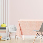 KP HOME Wipe Clean Tablecloth Rectangular - PVC Wipeable Pink Plastic Table Cloth for Outdoor - Waterproof Rectangle Kids Oilcloth 6 Seat Table Cover in Fun Stars Print