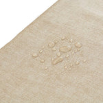 KP HOME Waterproof PVC Wipe Clean Table Cloth - Rectangular Tablecloth - Embossed One Tone Tablecloth Rectangular Wipeable - Outdoor Plastic Table Cover Wipe Down in Plain Beige