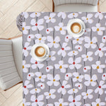 KP Home Vivid Petal Harmony Glitter Pattern  PVC Tablecloth – 200x137cm & 137x137cm Wipe Clean Waterproof Oilcloth for Indoor & Outdoor Use