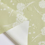 PVC Table Cloth Wipe Clean - KP HOME Plastic Table Cover Wipeable with Dandelion Print