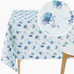 PVC Table Cloth Wipe Clean Tablecloth Oilcloth Ginkgo Leaf Pattern Plastic Table Cover in Dusty Pink - Rectangle 200 x 140 cm - 6 Seat Table Cloth 78x55 in Waterproof Thick Vinyl Table Cloth Wipeable