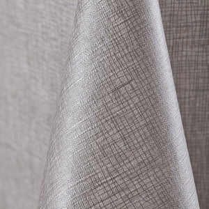 Wipe Clean Vinyl Tablecloth In Luxury Silver Grey