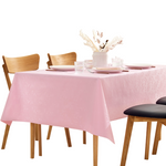 Pastel Pink Floral Damask Table Cloth Wipeable PVC Table Cloth Wipe Clean Tablecloth Waterproof Plastic Rectangular