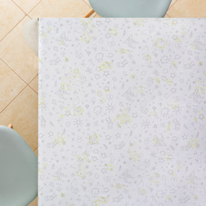 Fun Kids Colouring PVC Wipe Clean Tablecloth Reusable - Rectangular Table Cover Wipeable Vinyl Smooth Plastic Table Cloth With Design For Children